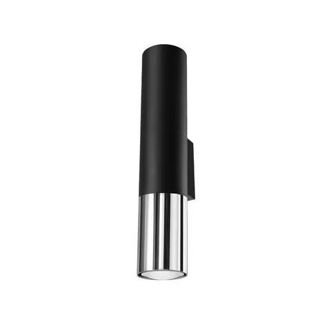 Kinkiet LOOPEZ czarny/chrom GU10 2x40W IP20 SL.0938 SOLLUX