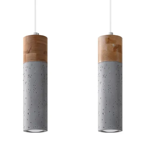 Lampa wisząca ZANE 2 szara GU10 2x40W IP20 SL.0966 SOLLUX