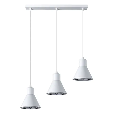 Lampa Wisząca TAZILA 3 biała [ES111]