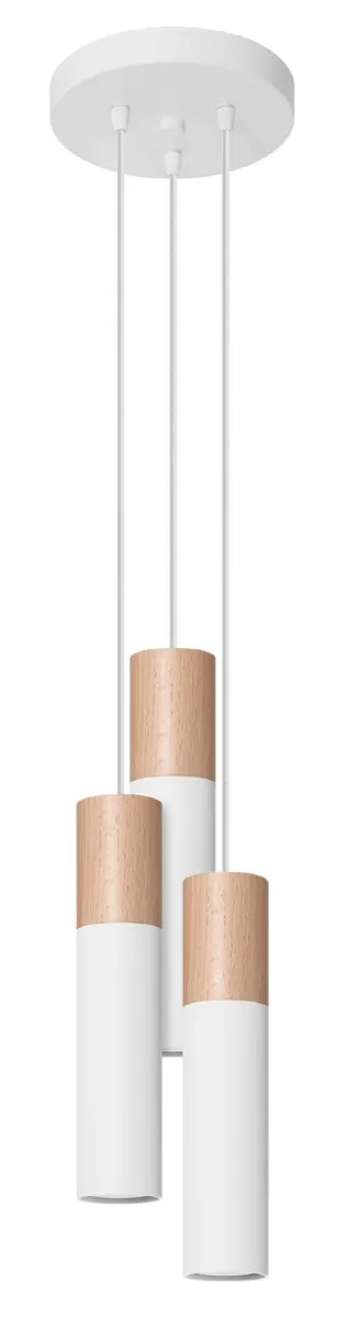 Lampa wisząca PABLO 3P biała GU10 3x40W IP20 SL.1013 SOLLUX