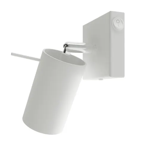 Kinkiet RING biały z włącznikiem GU10 1x40W IP20 SL.1024 SOLLUX