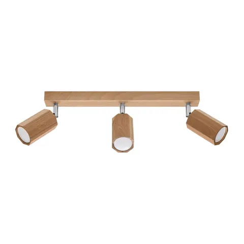 Lampa sufitowa ZEKE 3 dąb GU10 3x40W IP20 SL.1030 SOLLUX