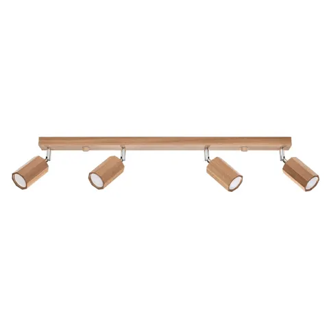 Lampa sufitowa ZEKE 4 dąb GU10 4x40W IP20 SL.1031 SOLLUX