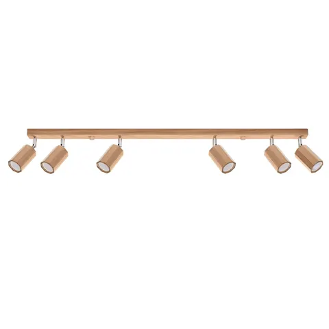 Lampa sufitowa ZEKE 6 dąb GU10 6x40W IP20 SL.1032 SOLLUX