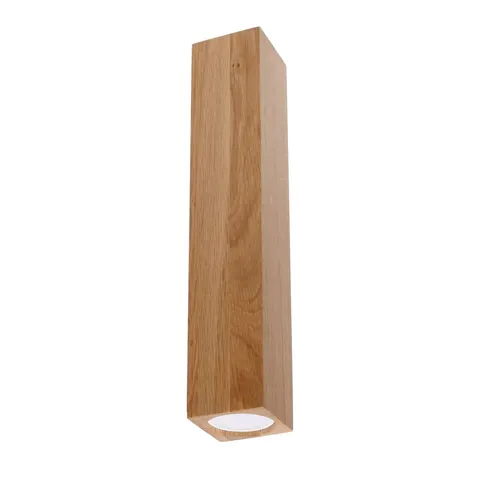 Plafon KEKE 30 dąb 1xGU10 drewno wood Tuba Sollux
