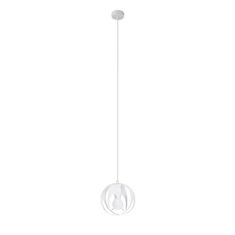 Lampa wisząca TULOS 1 biała E27 1x60W IP20 SL.1083 SOLLUX