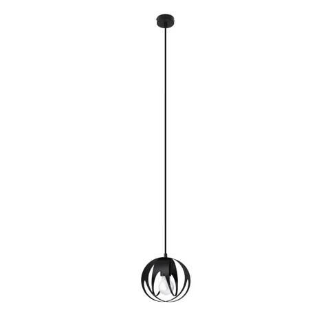 Lampa wisząca TULOS 1 czarna E27 1x60W IP20 SL.1087 SOLLUX