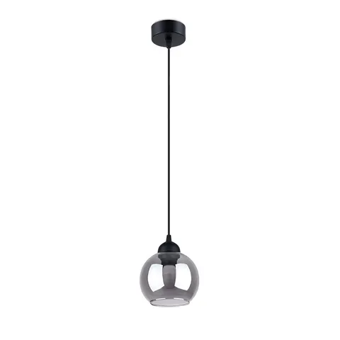 Lampa wisząca ALINO 1 czarna Sollux
