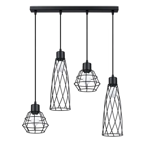 Lampa Wisząca SUBA 4L czarna