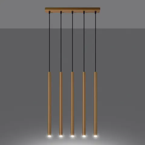 Lampa wisząca PASTELO złota 5xG9 SL.1173 Sollux Lighting