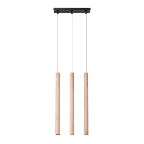 Lampa wisząca PASTELO 3L drewno G9 3x8W IP20 SL.1267 SOLLUX