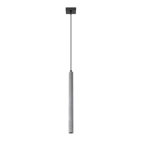 Lampa wisząca PASTELO 1xG9 beton Tuba pojedyncza Sollux