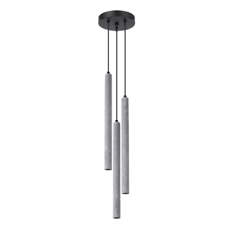 Lampa wisząca PASTELO 3xG9 beton Tuba Sollux SL.1273