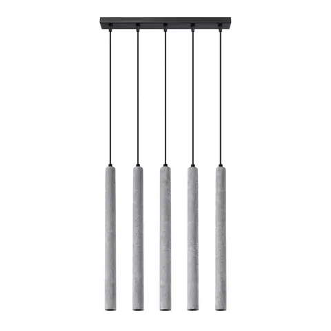Lampa wisząca PASTELO 5L beton G9 5x8W IP20 SL.1274 SOLLUX