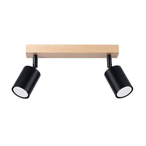 Plafon VERDO 2 czarny GU10 2x10W IP20 SL.1291 SOLLUX