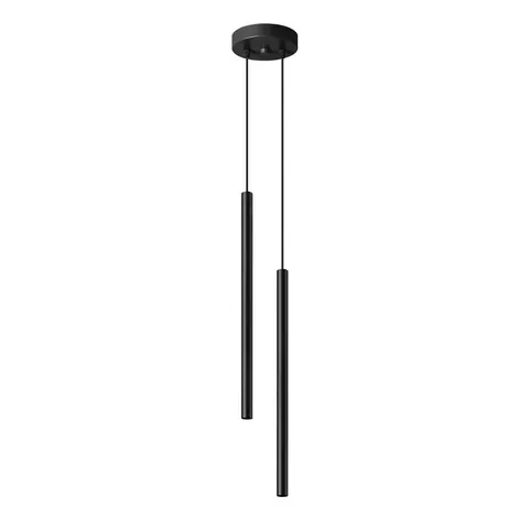 Lampa wisząca PASTELO 2xG9 czarna Tuba Sollux SL.1304