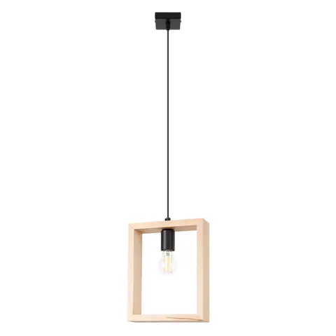 Lampa Wisząca ARIES naturalne drewno