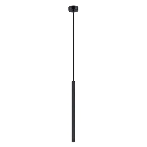 Lampa wisząca ARCHE 1 czarna Sollux TUBA SL.1338