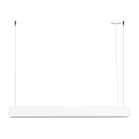Biała lampa wisząca listwa 100cm na świetlówką nad stół lub biurko Sollux Lighting SL.1394 Spark G13