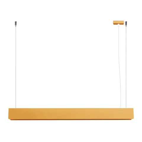 Złota lampa wisząca listwa 100cm na świetlówką nad stół lub biurko Sollux Lighting SL.1396 Spark G13