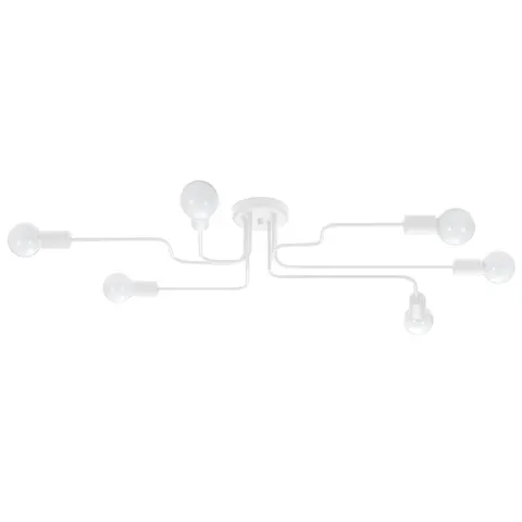 Żyrandol VECTOR 6 biały E27 6x15W SL.1443 SOLLUX