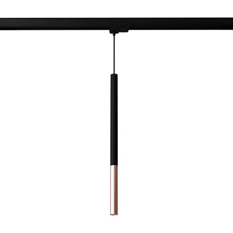 Lampa wisząca na szynę 3 fazową MOZAICA czarny/miedź G9 MYL.00025 SOLLUX
