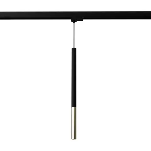 Lampa wisząca na szynę 3 fazową MOZAICA czarny/złoto G9 MYL.00028 SOLLUX
