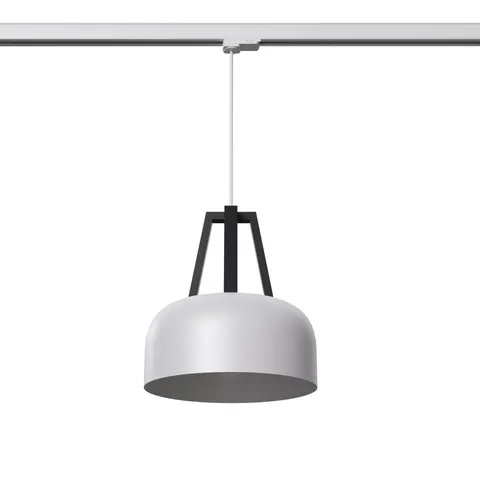 Lampa wisząca CASCO biała/czarna E27 3000K 7,5W 620lm