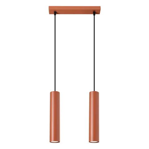 Lampa wisząca LAGOS 2 ochra czerwona 2xGU10 SL.1490 SOLLUX