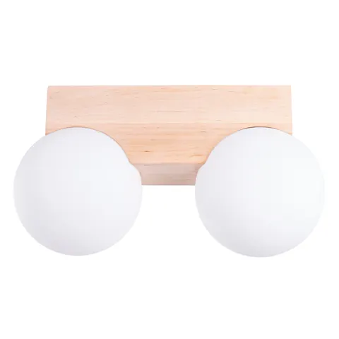 Plafon BULBO 2 naturalne drewno