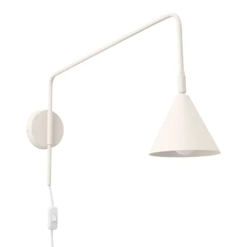 Kinkiet NOX 1xE14 beżowy włącznik z przewodem wysięgnik 61cm Sollux SL.1699