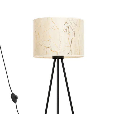 Lampa podłogowa NEVIA beżowy marmur