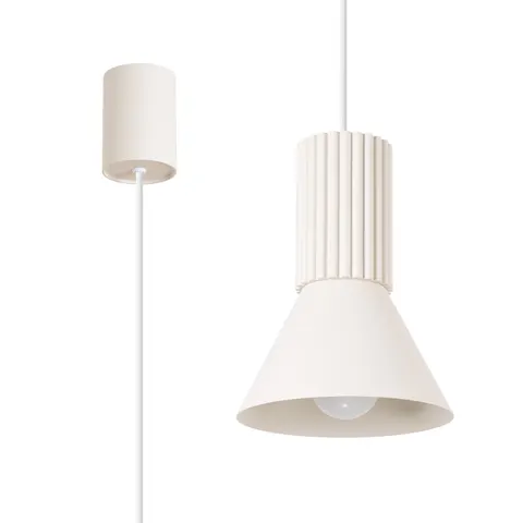 Lampa wisząca ESTRIA 1 beżowa