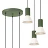 Lampa wisząca ESTRIA 3P beżowa/zielona oliwka