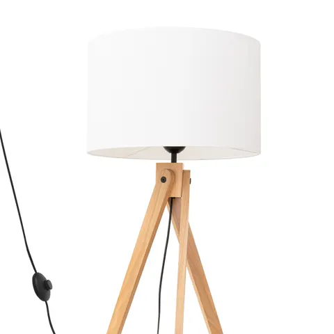 Lampa podłogowa NATT biała
