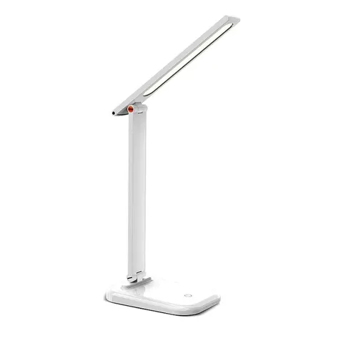Lampka Biurkowa LED 7W Biała Ściemnialna USB