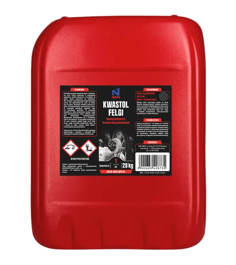 Kwastol 20kg – płyn na bazie kwasu fluorowodorowego