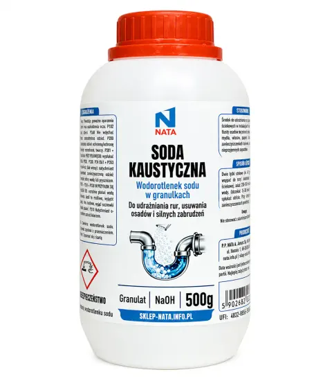 Wodorotlenek sodu - soda do udrażniania rur 500g