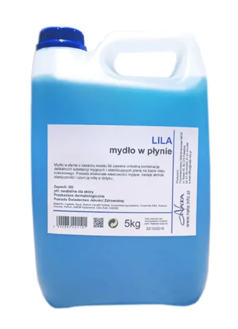 Mydło w płynie o zapachu lila 5kg