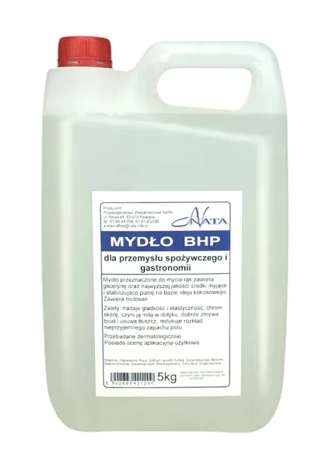Mydło w płynie BHP 5kg dla przemysłu spożywczego