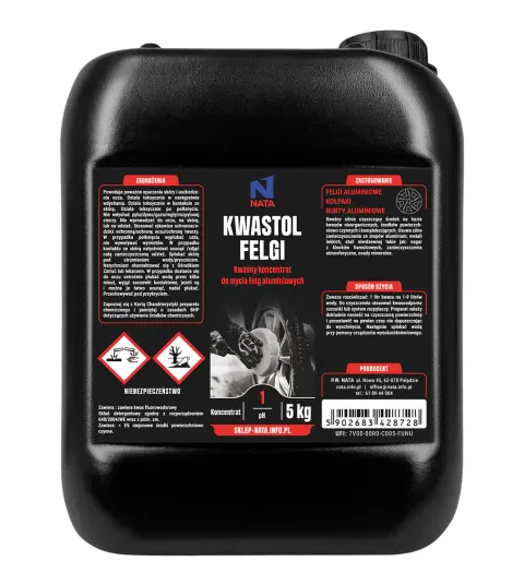 Kwastol 5kg – kwas do mycia aluminium