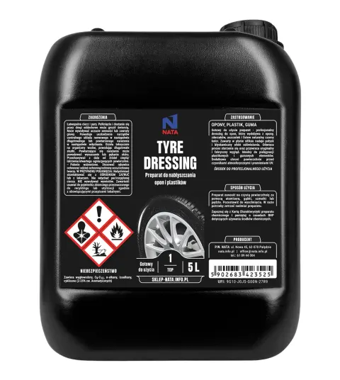 Tyre Dressing połysk 5L - preparat do nabłyszczania opon i plastików