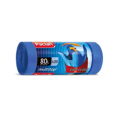 Worki 80l na śmieci niebieskie multi top Paclan a1/20/1440