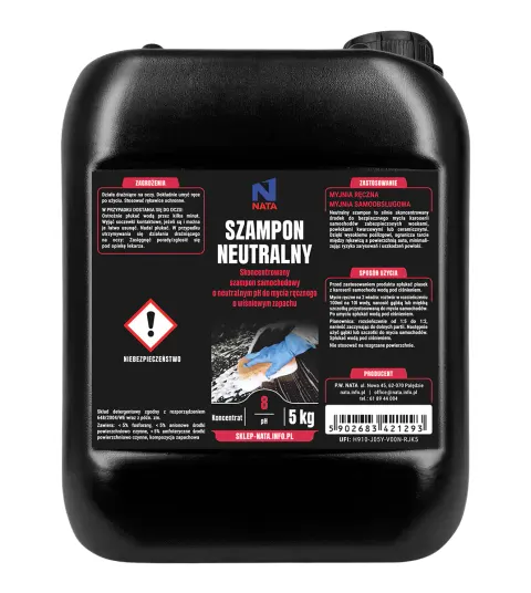 Szampon samochodowy o neutralnym pH | 5kg