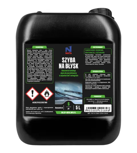 Koncentrat do mycia szyb 5l - na 200l płynu o zapachu winogrona i kiwi