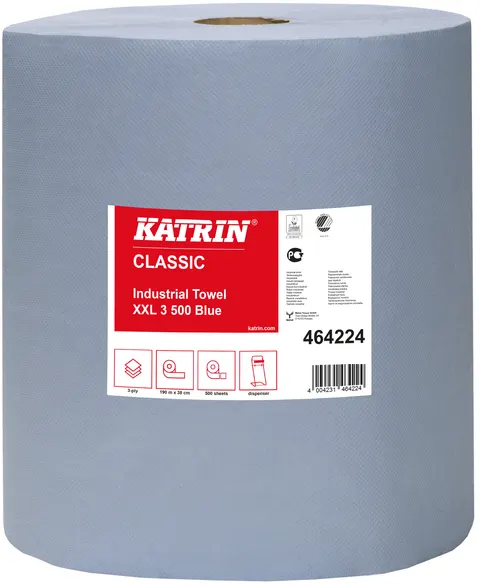 KATRIN Classic XXL3 BLUE 500 laminated 464224 - czyściwo papierowe przemysłowe