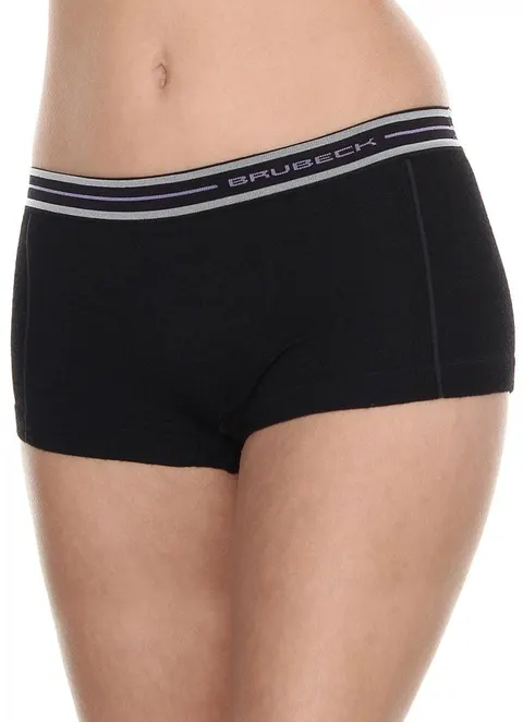 Bokserki damskie Brubeck Active Wool BX10860 czarny