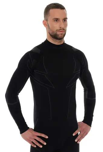 Bluza męska Brubeck Cooler LS11800 czarny