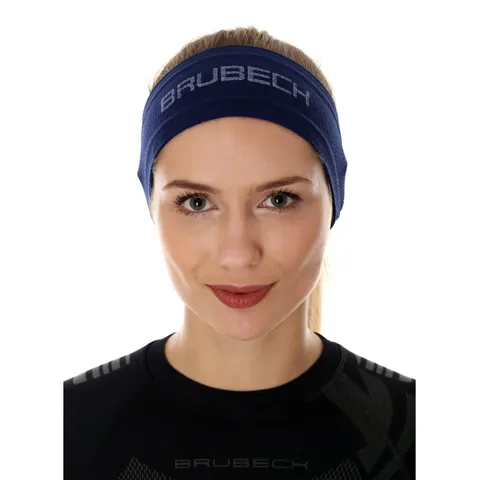 Opaska unisex Brubeck 3D PRO BD10050 ciemnoniebieski