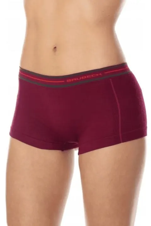 Bokserki damskie Brubeck Active Wool BX10860 śliwkowy